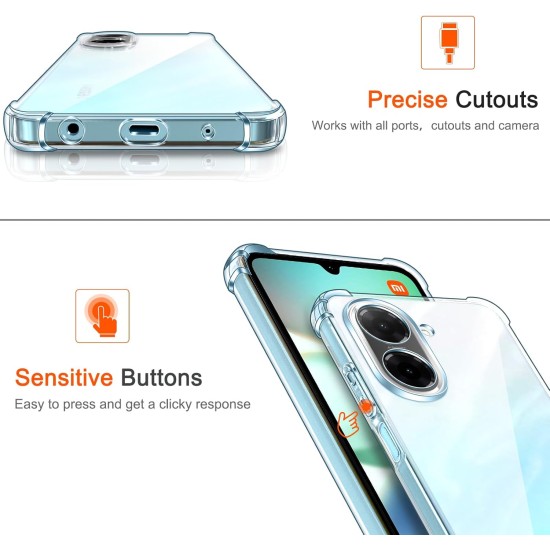 Husa Anti soc, transparenta compatibila cu XIAOMI Redmi A5 Husa Anti soc, transparenta compatibila cu XIAOMI Redmi A5
